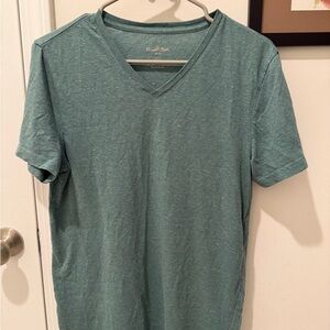 Goodfellow & Co Men's Teal V-Neck T-Shirt